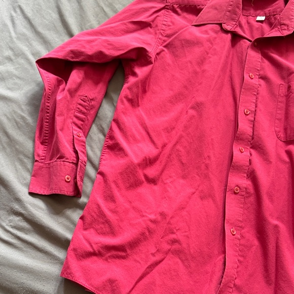 Pierre Cardin Red Casual Button Down Shirt - Picture 4 of 5